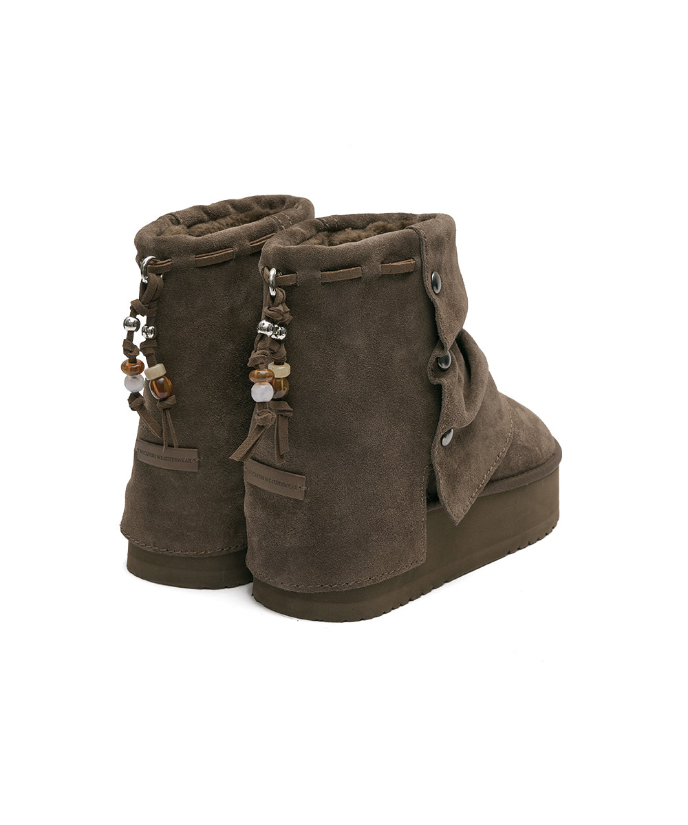 【Rockfish】 GATHERED MAXI FOLDED BOOTS SHORT