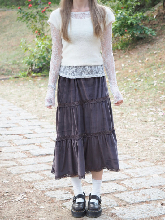 Vintage Velvet Skirt
