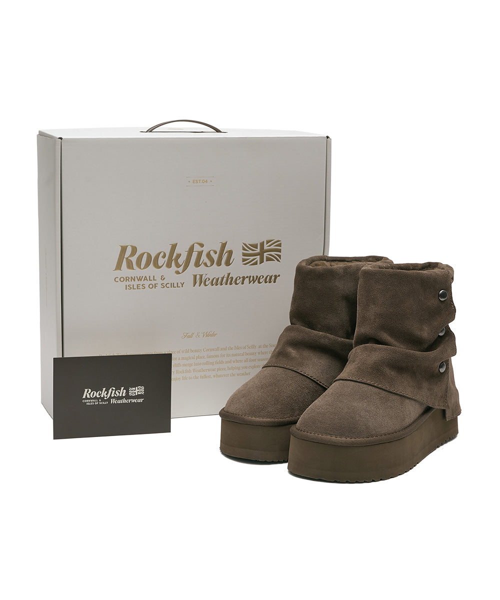 【Rockfish】 GATHERED MAXI FOLDED BOOTS SHORT