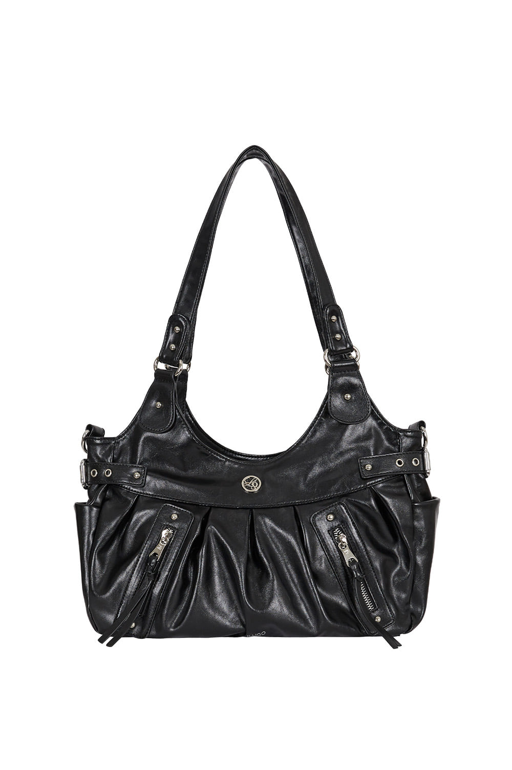 【ILLIGO】Amber Buckle Shoulder Bag | Black