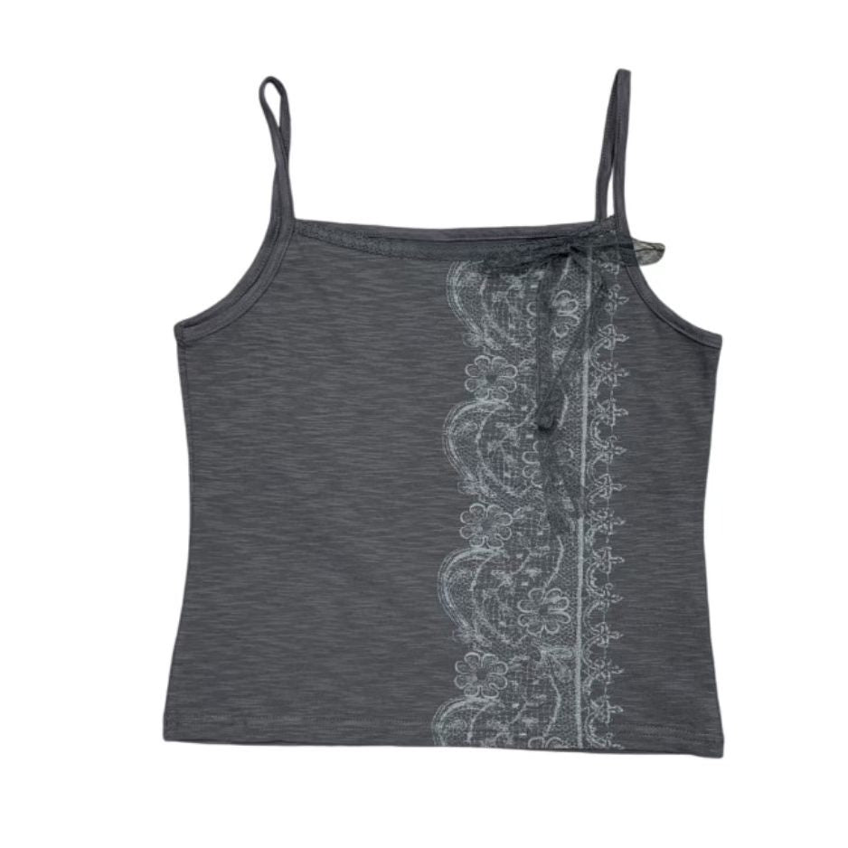 Lace Ribbon Slouch Camisole