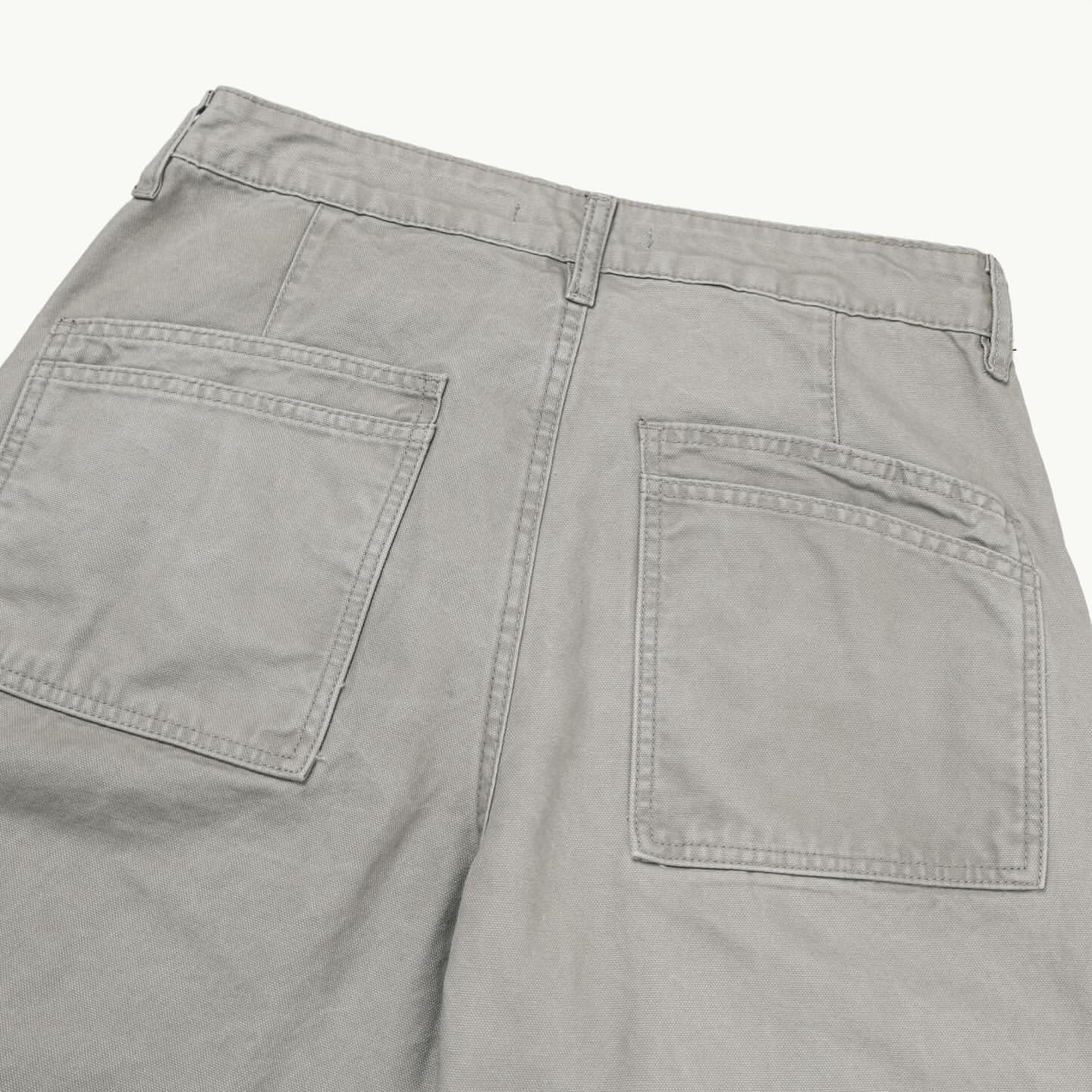 Curved Pocket Herringbone Strap Pants