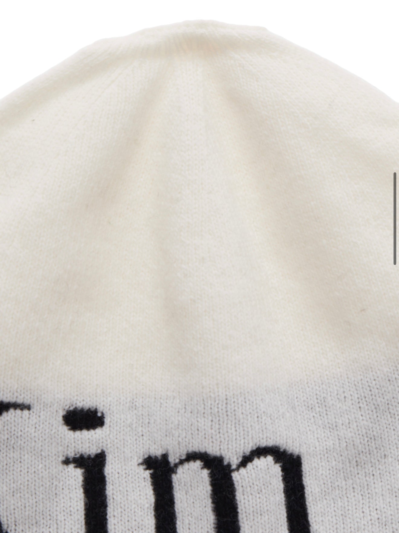 【Marin Kim】 LOGO JACQUARD SHORT BEANIE