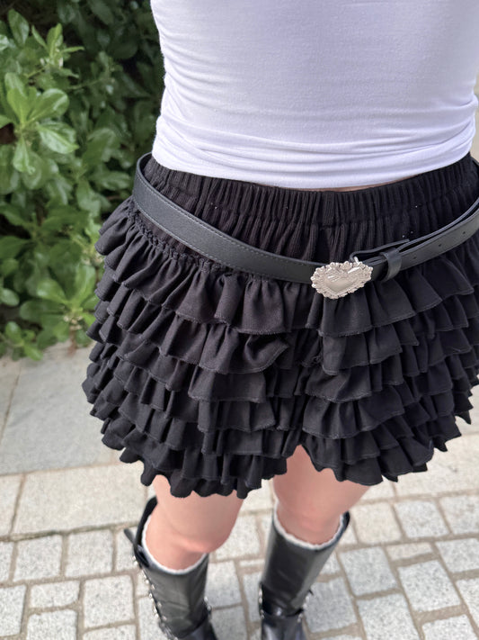 荷葉邊蛋糕裙褲 Ruffled Cake Skirt Shorts