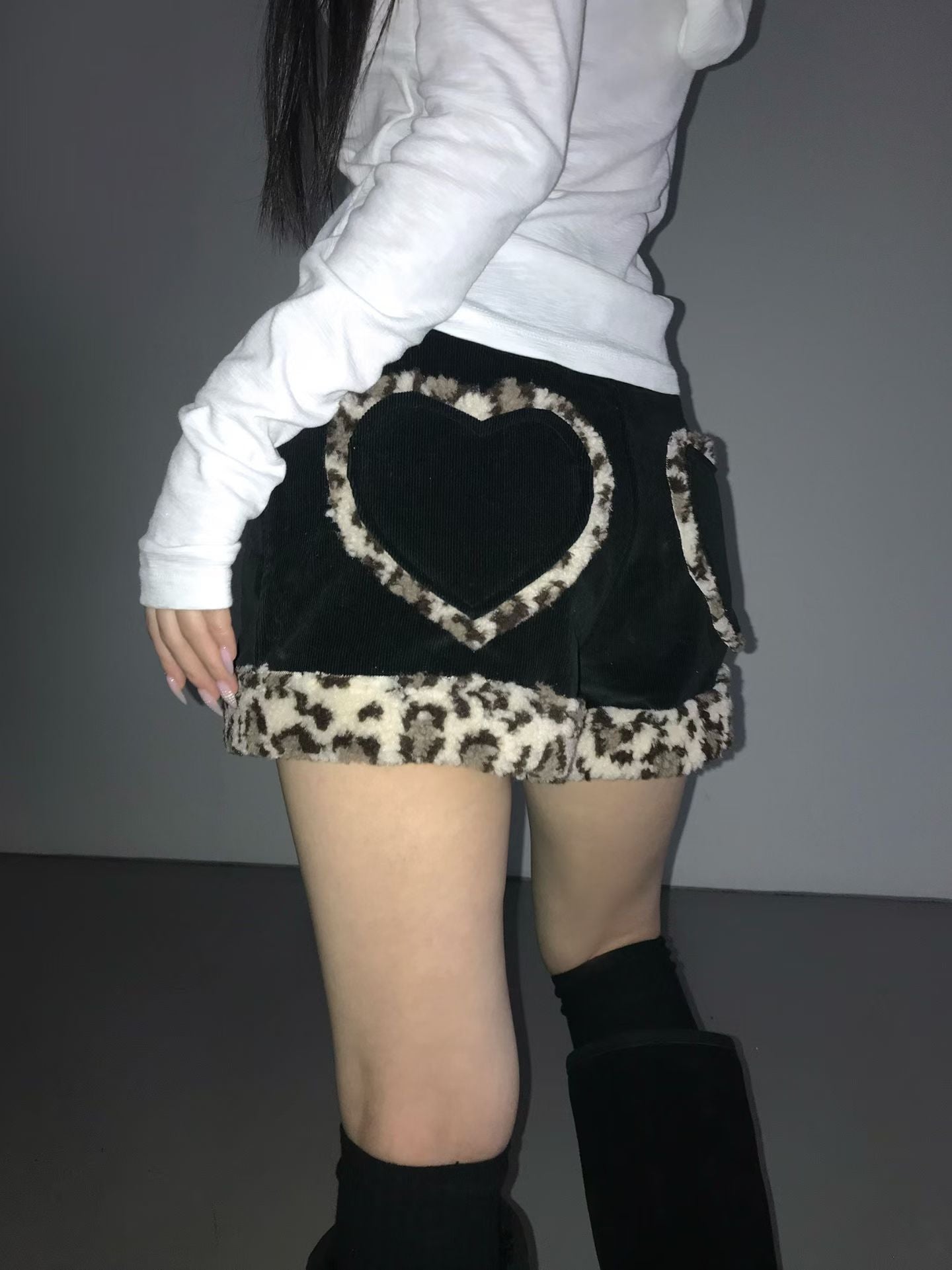 Winter Fur-heart Short