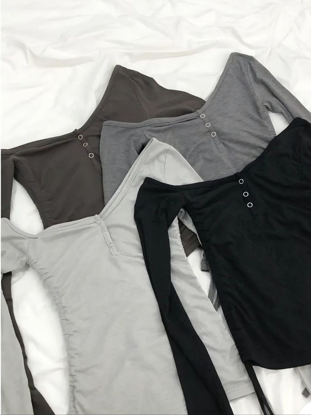 Off shoulder Long-sleeved Top