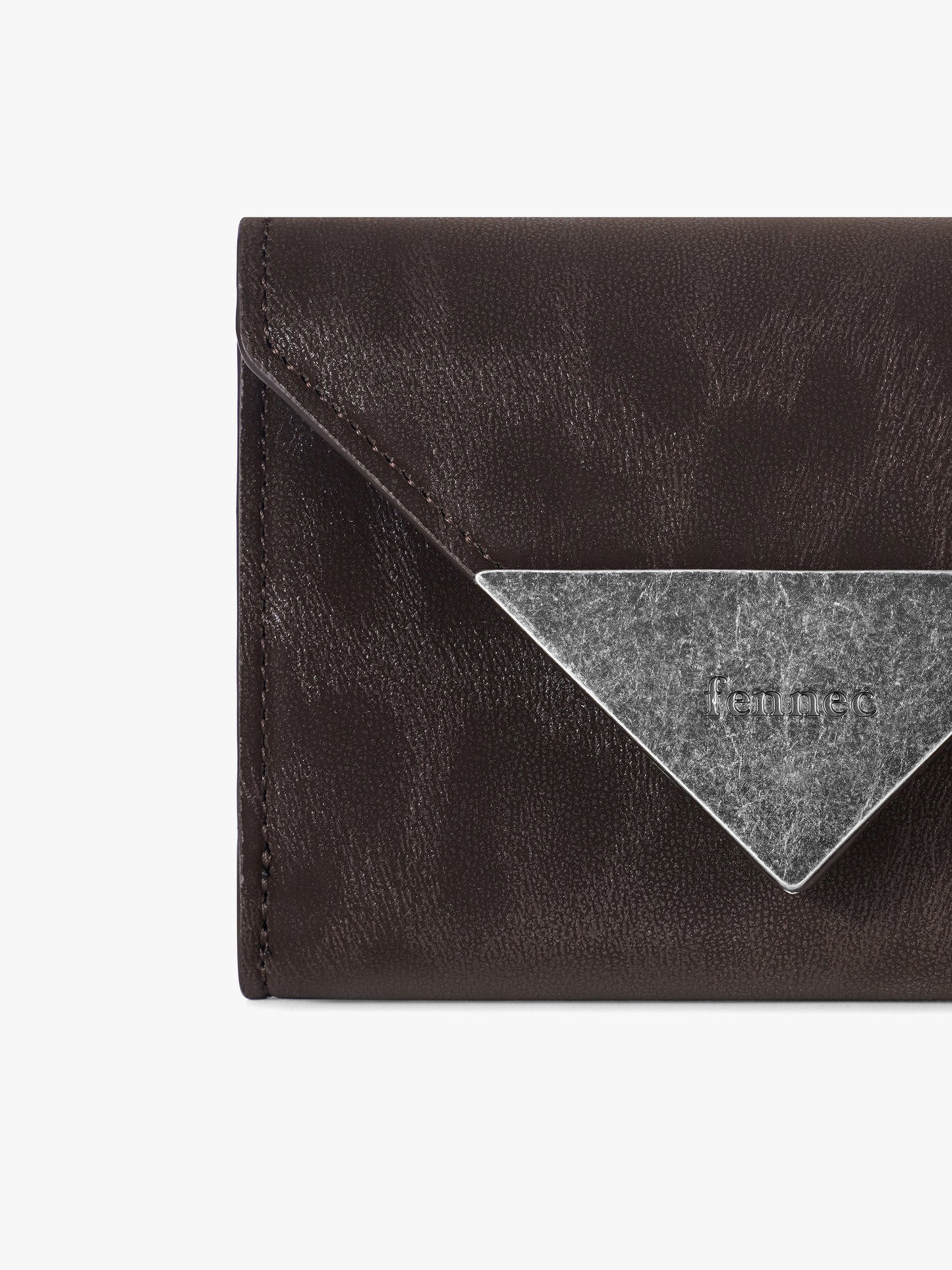 【fennec】 MATT TRIANGLE WALLET - LEOPARD BROWN