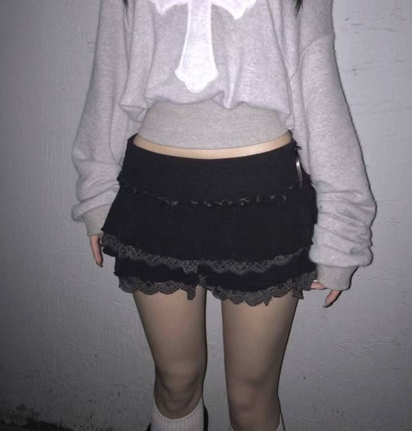 Ribbon Lace Cake Skirt