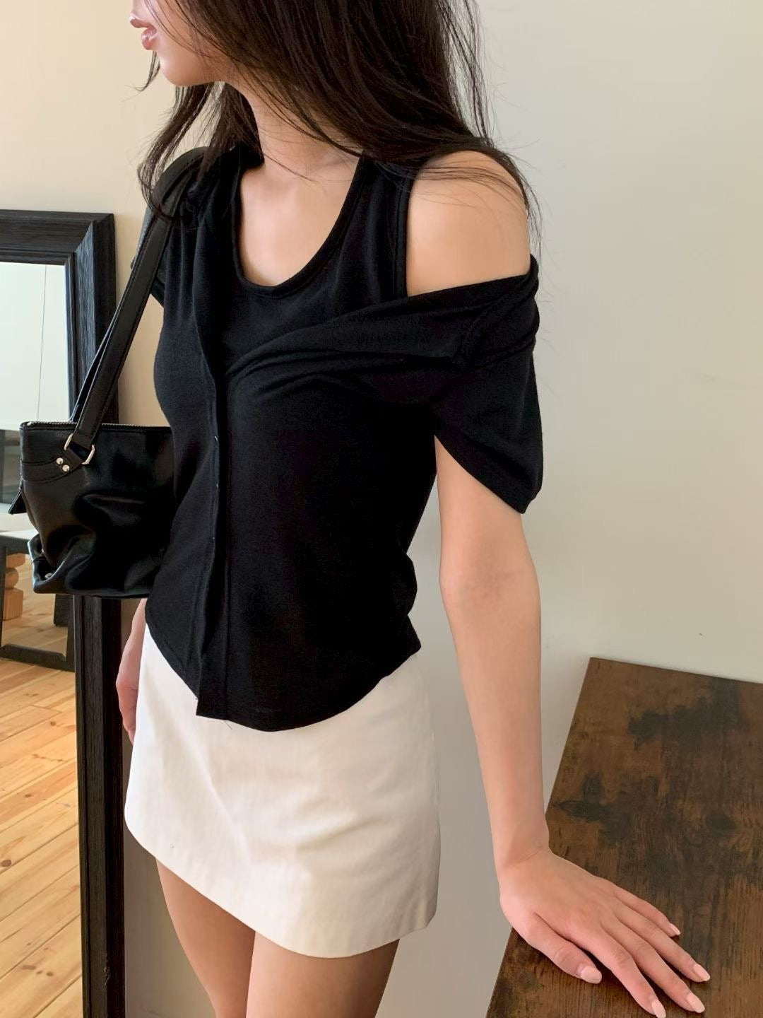 Short Sleeve Cardigan Set