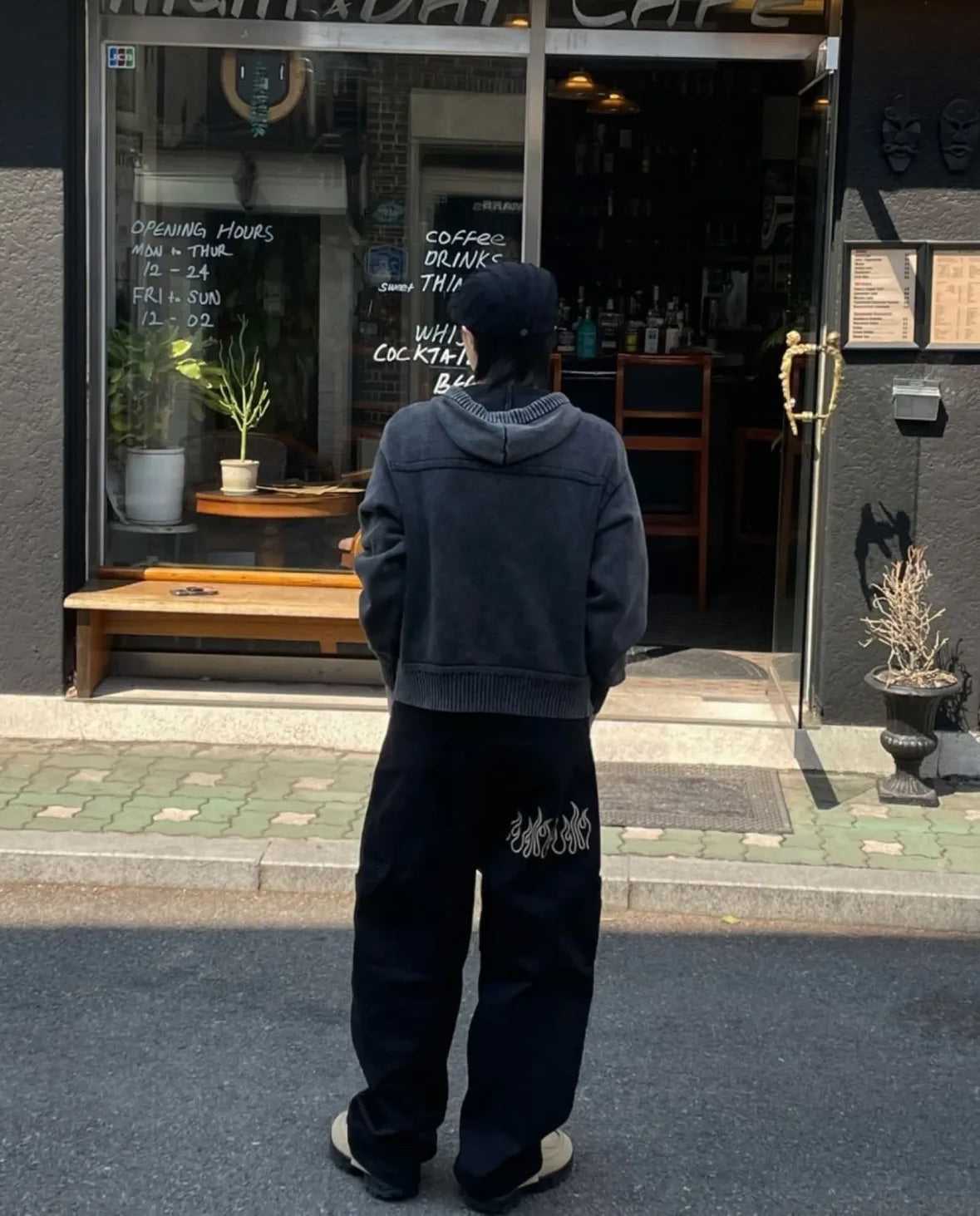 Knit Hooded Cardigen