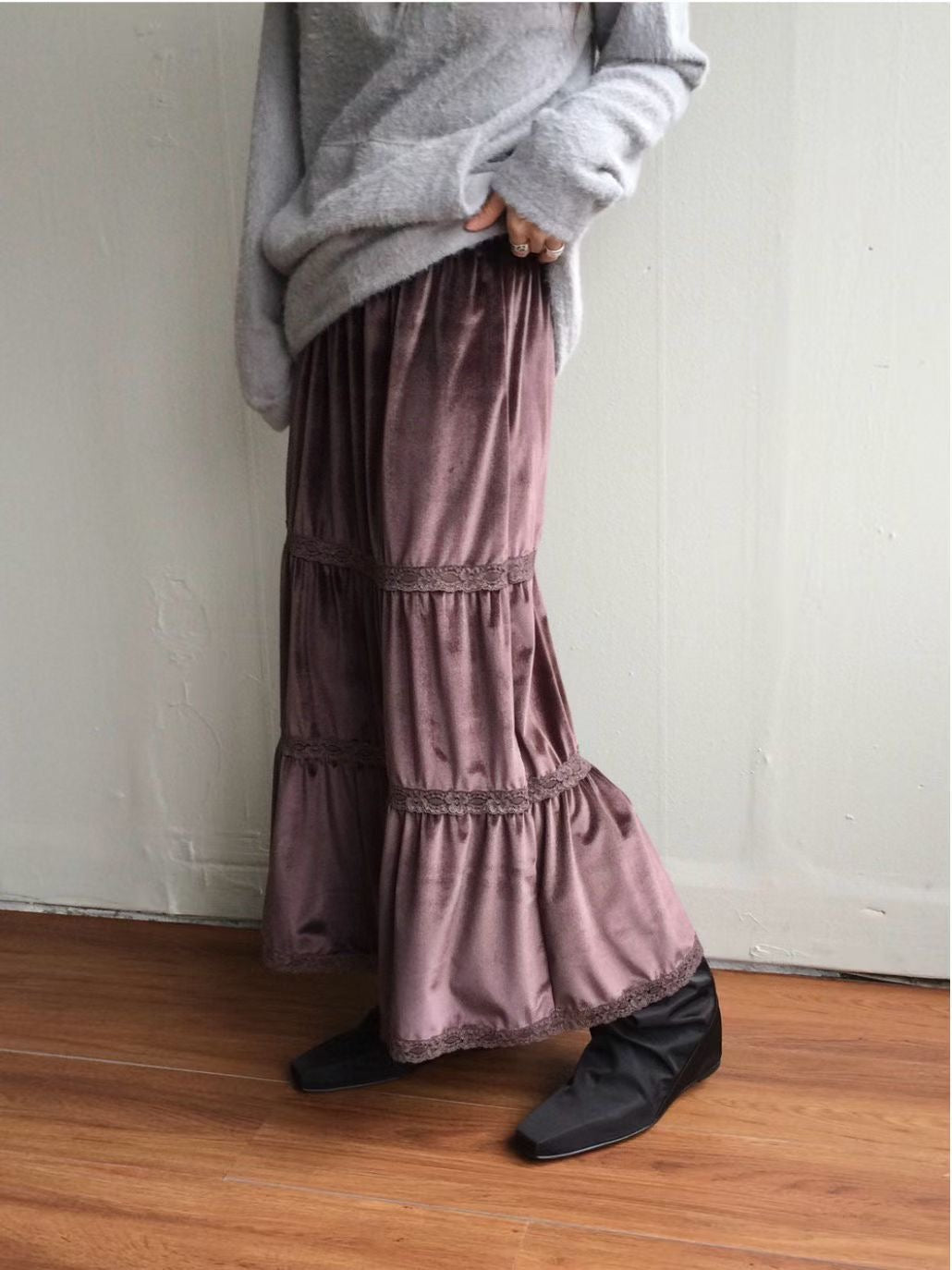 Vintage Velvet Skirt