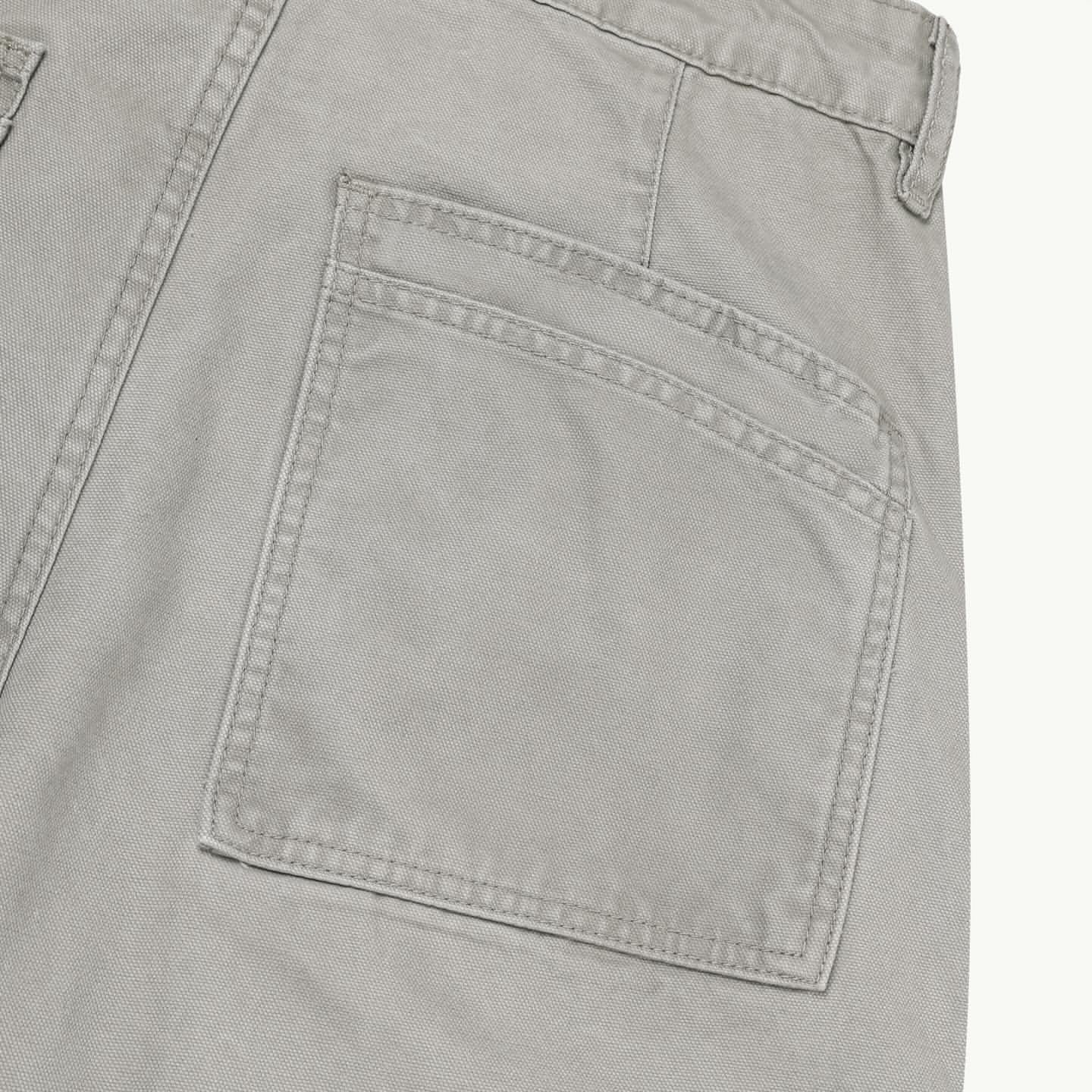 Curved Pocket Herringbone Strap Pants