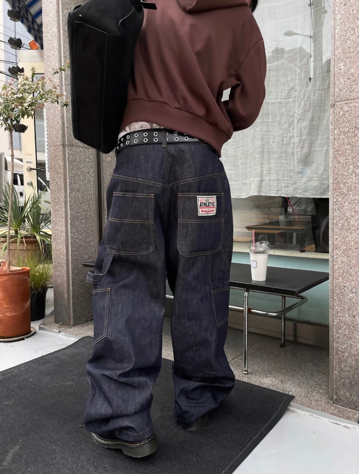 Retro Wide-leg Denim Jeans