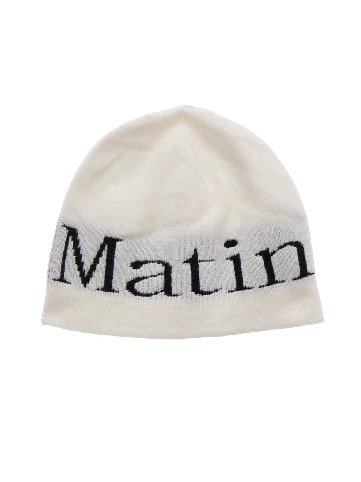 【Marin Kim】 LOGO JACQUARD SHORT BEANIE