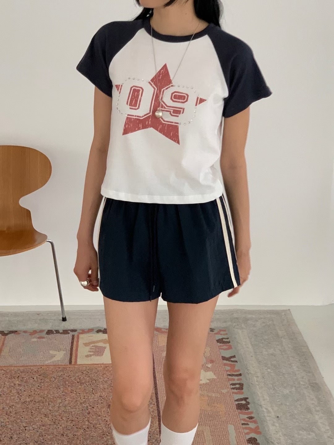 09 星星牛角短袖上衣 09 Star Raglan Short-sleeves