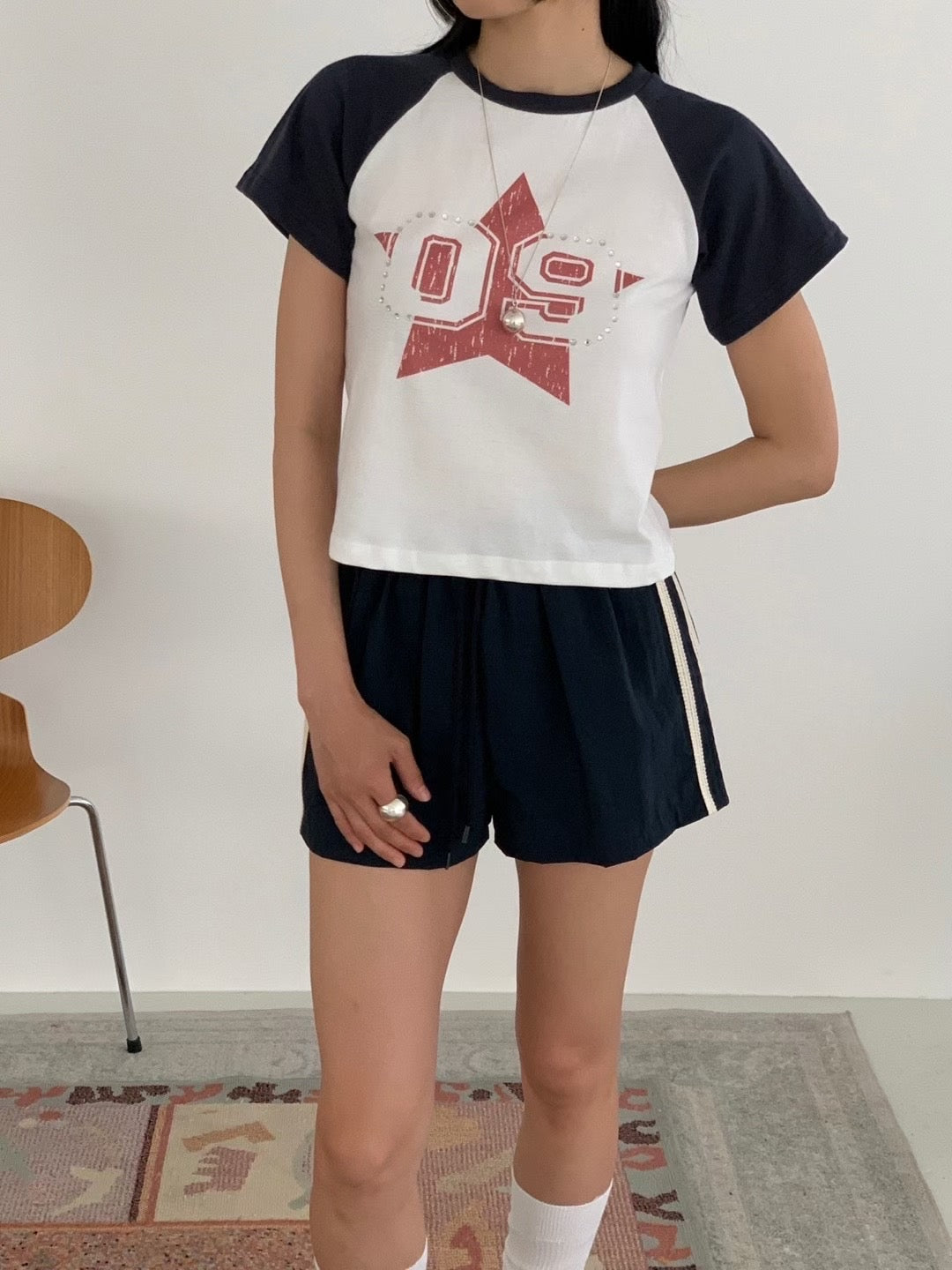 09 星星牛角短袖上衣 09 Star Raglan Short-sleeves
