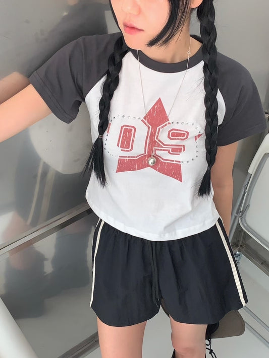 09 星星牛角短袖上衣 09 Star Raglan Short-sleeves