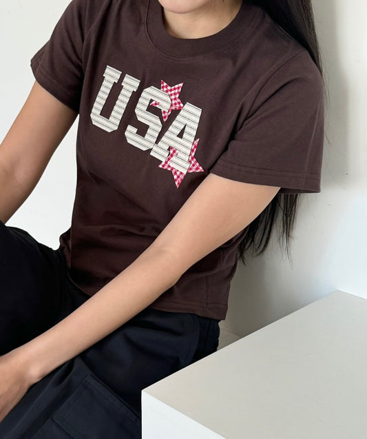 USA 星星短袖T-shirt USA Star T-shirt