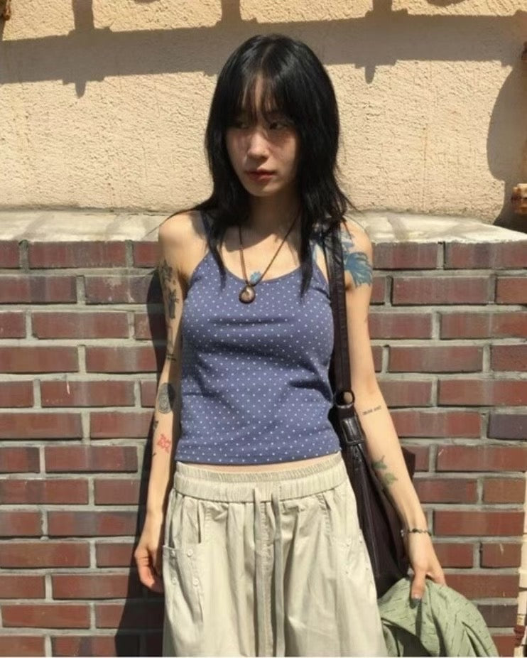 波點吊帶背心 Polka Dot Camisole