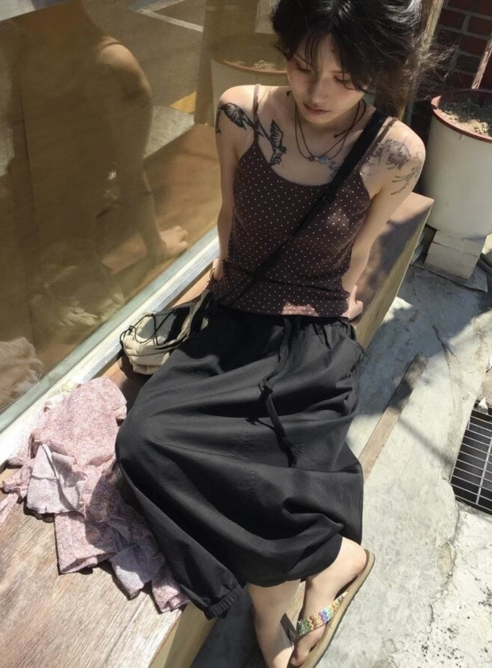 波點吊帶背心 Polka Dot Camisole