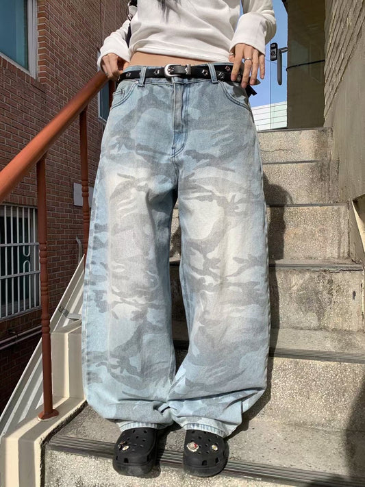 洗水迷彩彎刀褲 Brush Camo Denim Ballon Pants