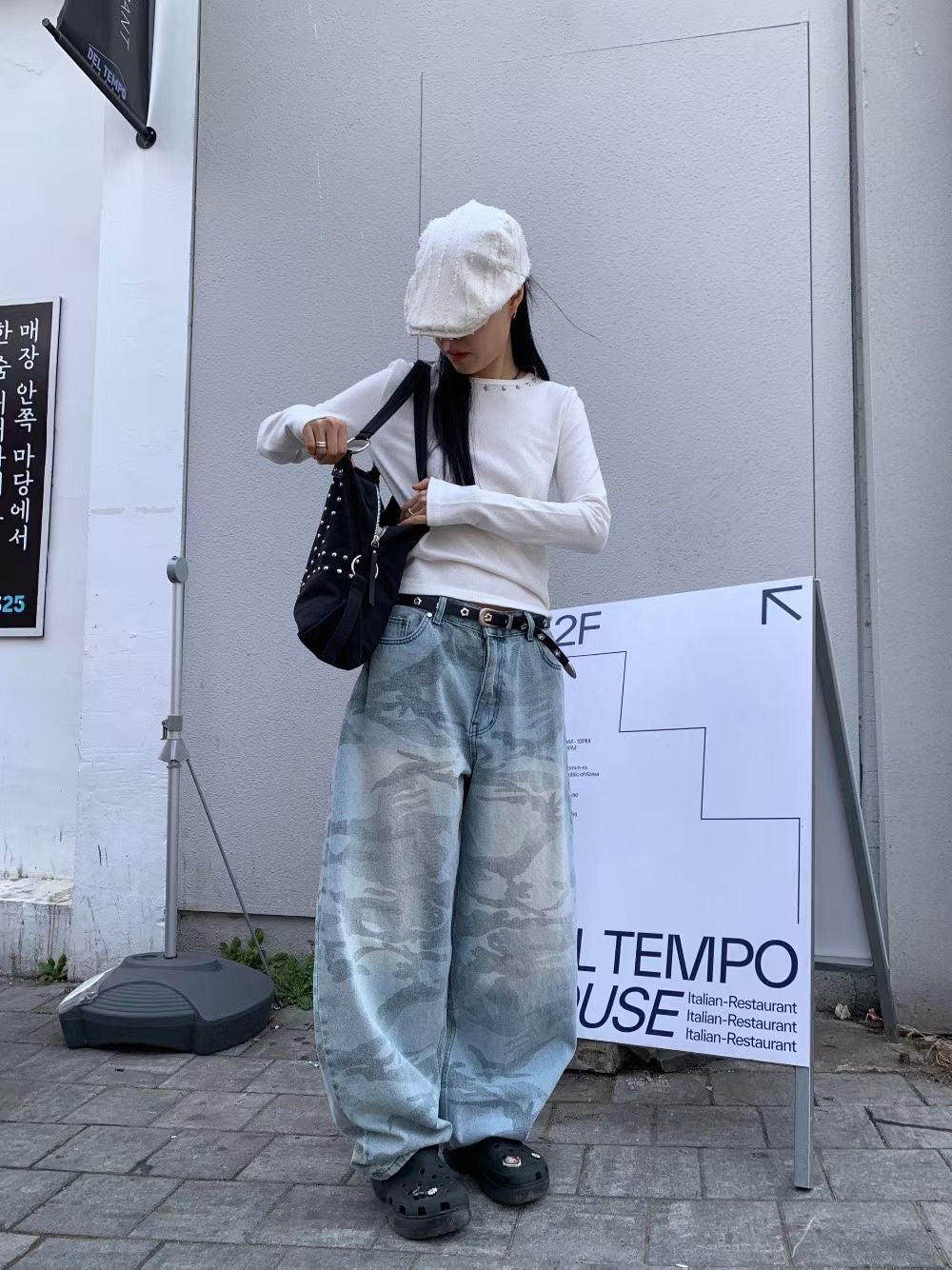 洗水迷彩彎刀褲 Brush Camo Denim Ballon Pants