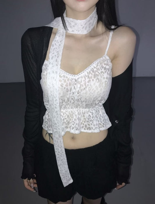 豹紋掛頸背心 Leopard Halter Neck Camisole