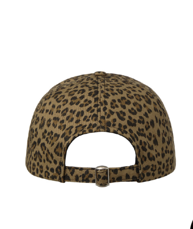 【AEAE】WEB LOGO LEOPARD CAP | Mustard