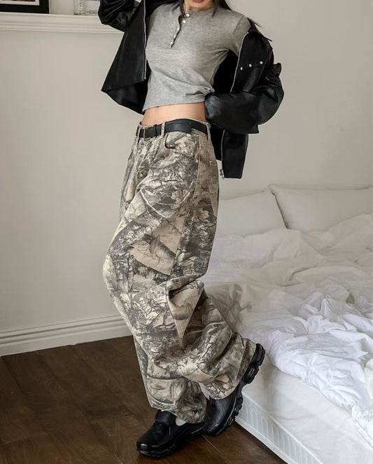 樹枝彎刀牛仔褲 Realtree Ballon Wide Pants