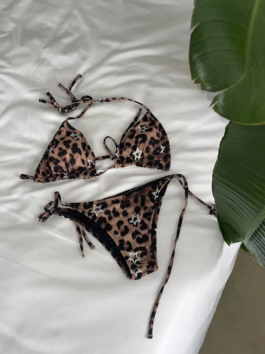 Star Leopard Bikini Set