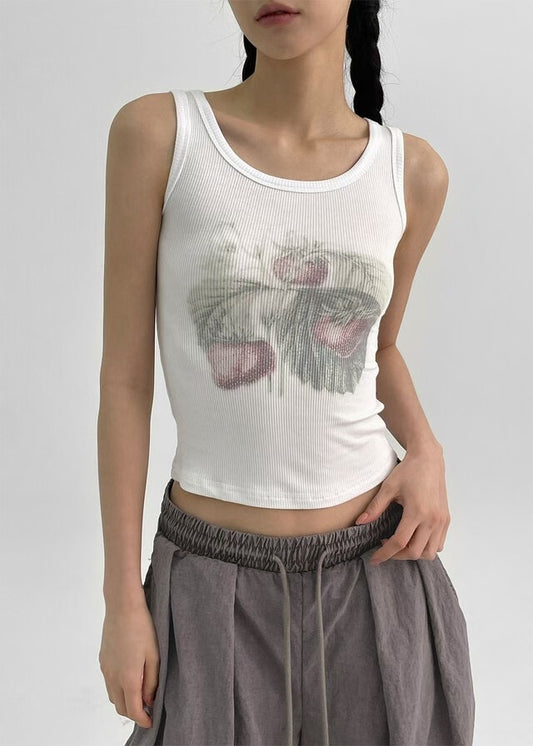 Fruit-printed Tank Top