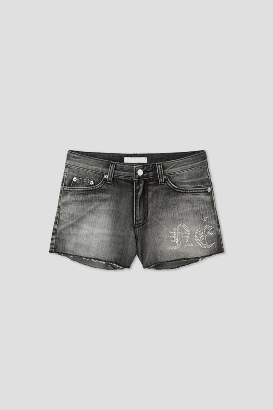 Blink Blink Word Denim Shorts 閃石字母牛仔短褲