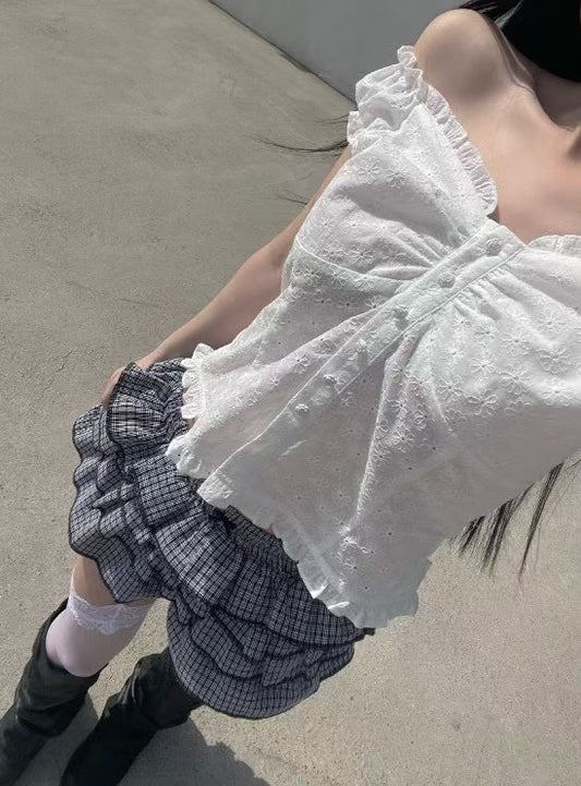 暗花2-way背心 Flower Two-way Vest