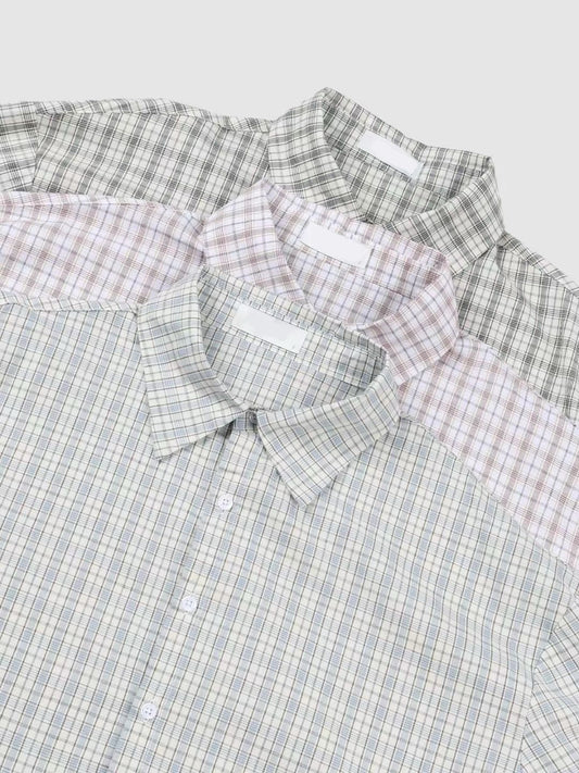 日常格仔短袖襯衫 Daily Checkered Short Sleeved Shirt