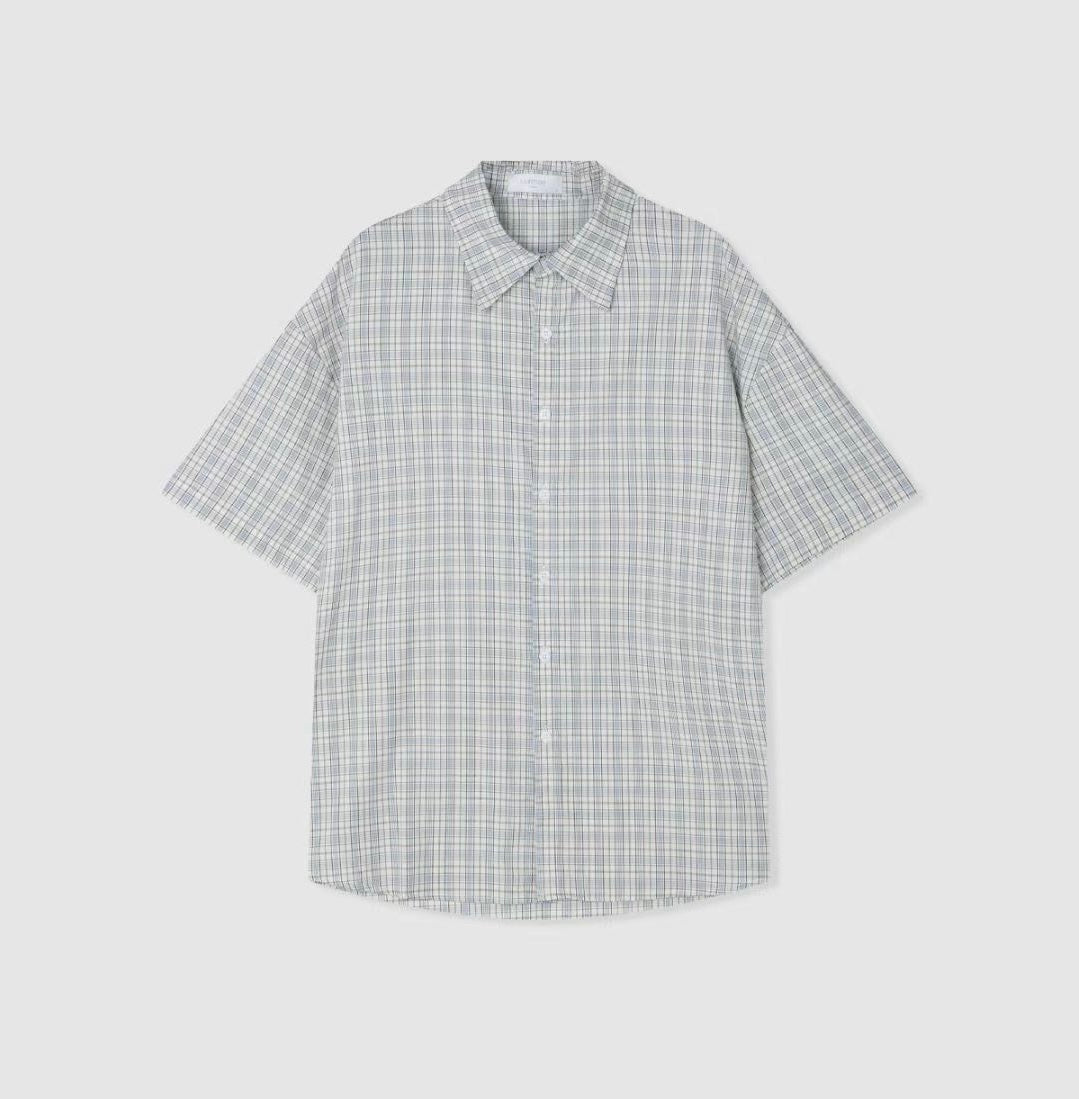 日常格仔短袖襯衫 Daily Checkered Short Sleeved Shirt