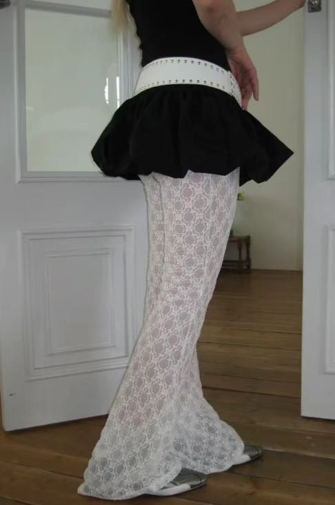 蕾絲喇叭長褲 Lace Bell Pants