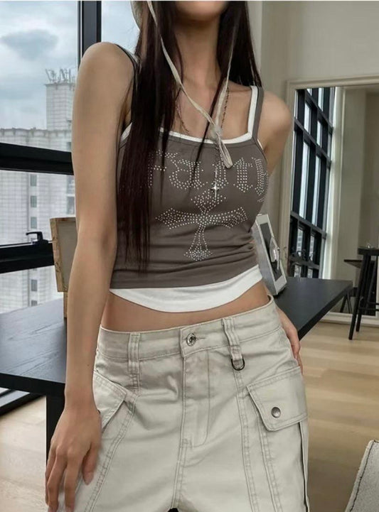 珠珠十字架背心 Latin Cross Beads Camisole