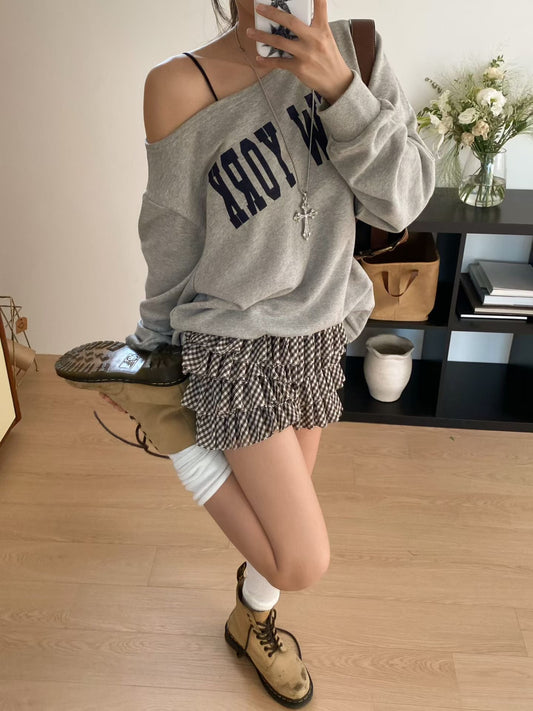 Checkered Cake Skirt Shorts